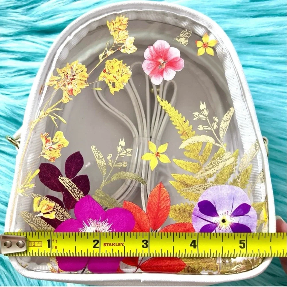 Bath & Body Works Clear Floral Mini Crossbody Bag PinkRainCloud